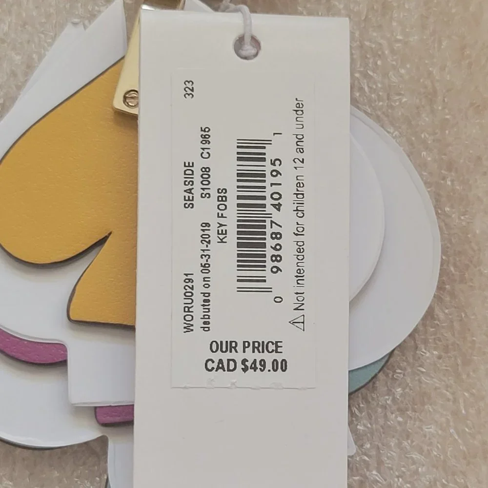 Kate Spade Stacked Spade Key FOB in Seaside - Picture 8 of 10